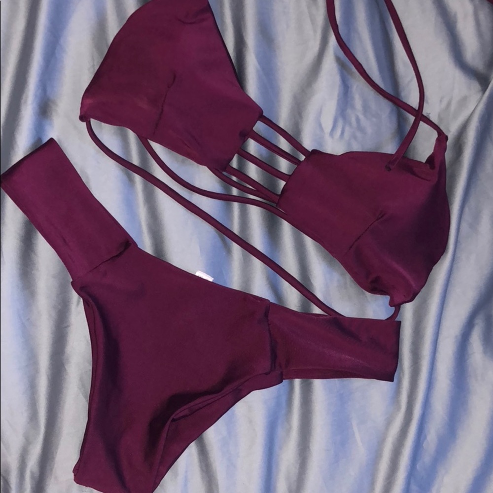 Maroon Bikini